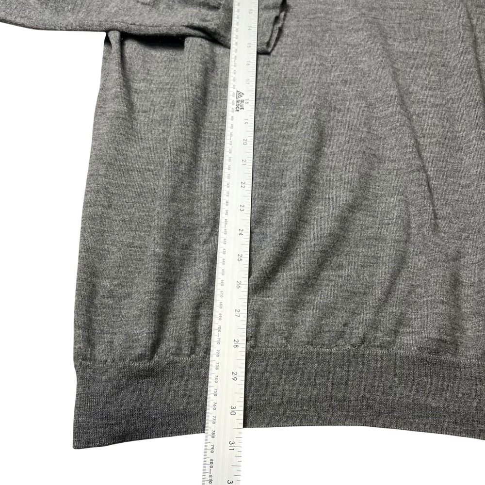 Polo Ralph Lauren Sweater Mens 2XLT Grey Washable Merino Wool Crew Neck Pony - Picture 5 of 7